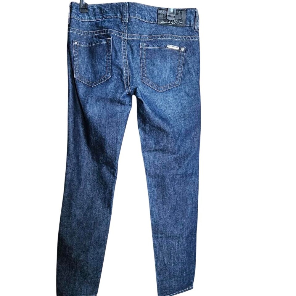 Buffalo‎ David Bitton Womens Jem Skinny Jeans 30x31 Dark Wash Gem Pocket  *Read